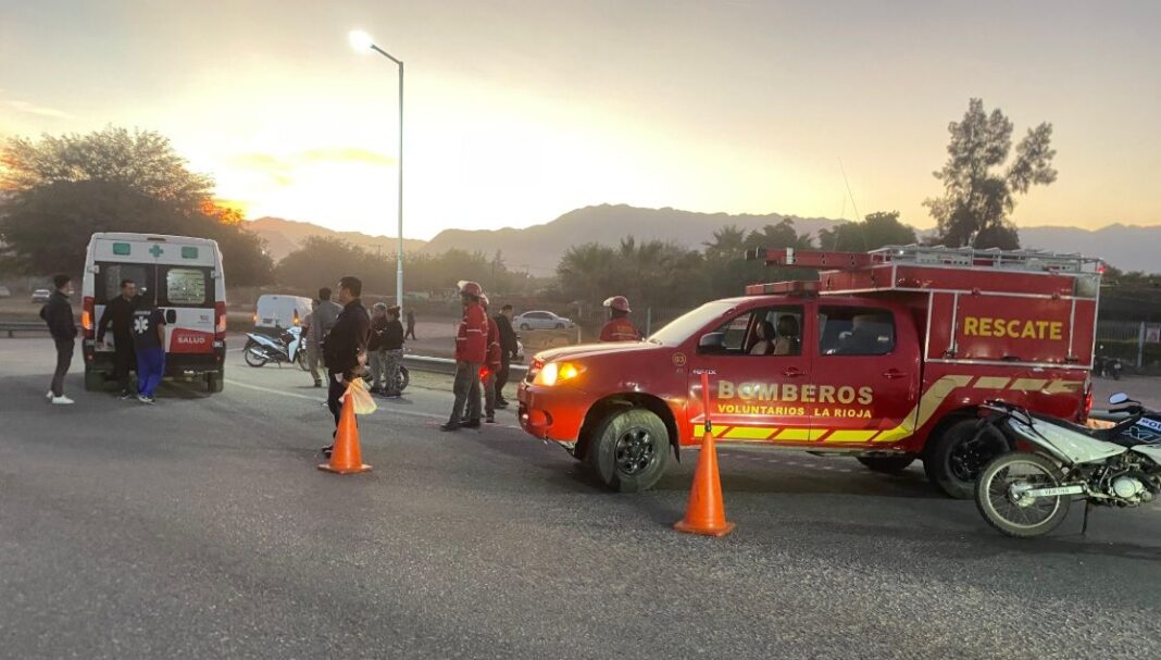 Accidente en Ruta 38: una joven ciclista sufrió traumatismo de cráneo tras caer de su bicicleta