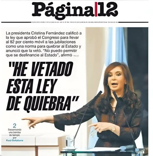 ¿Te acordás cuando Cristina vetó el 82% móvil?