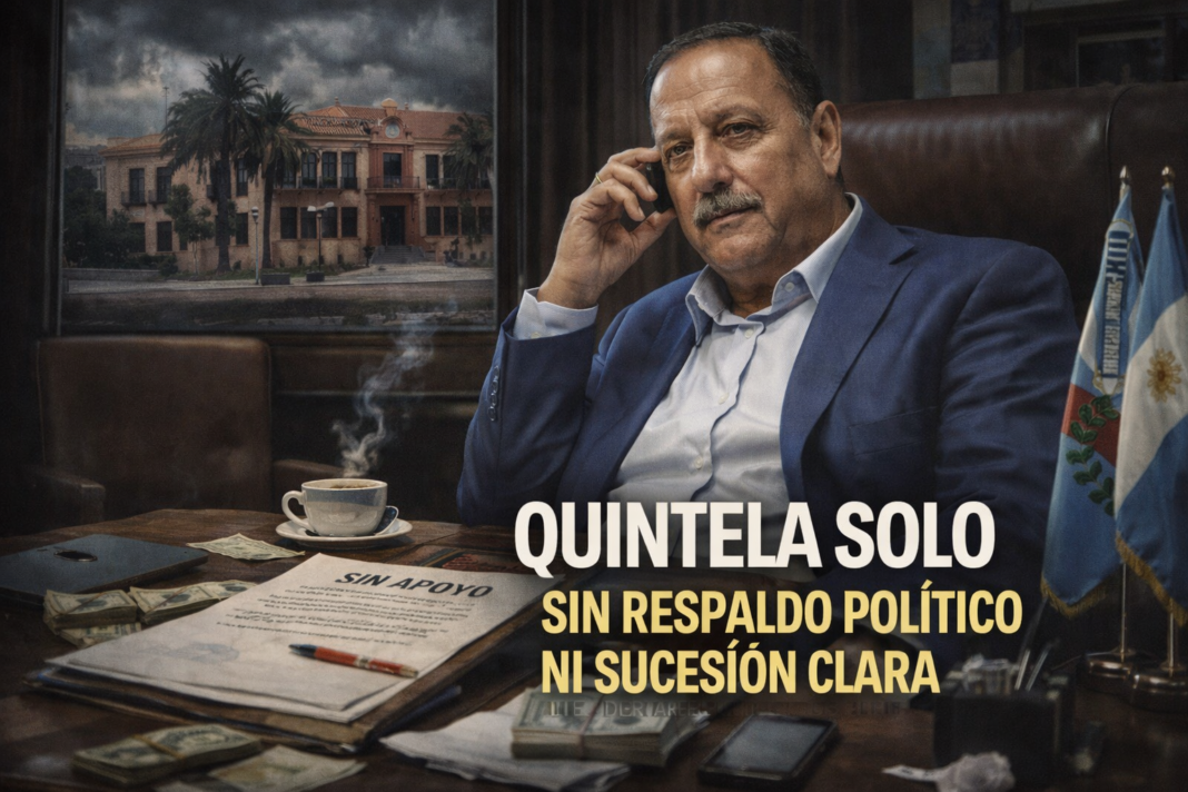 El repliegue de Quintela: solo ante Milei, sin respaldo del PJ y con la sucesión en crisis
