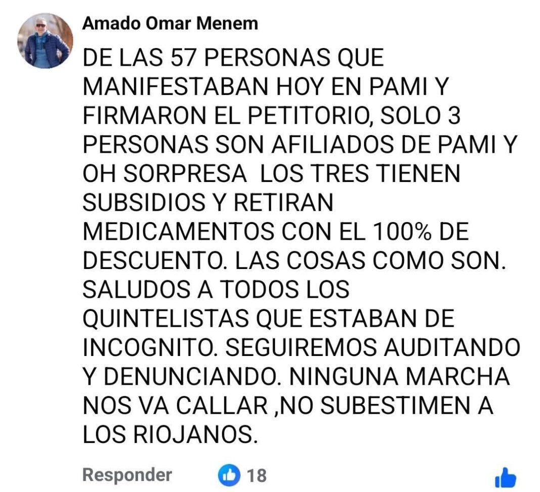 PAMI La Rioja: más dirigentes políticos que jubilados en una protesta que terminó envuelta en polémica
