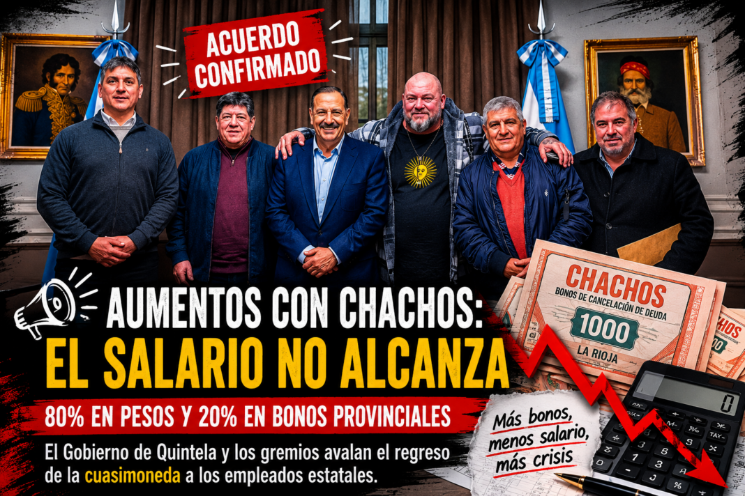 LOS GREMIOS LEVANTAN LA MANO Y AVALAN QUE EL 20% DEL AUMENTO SE PAGUE CON CHACHOS