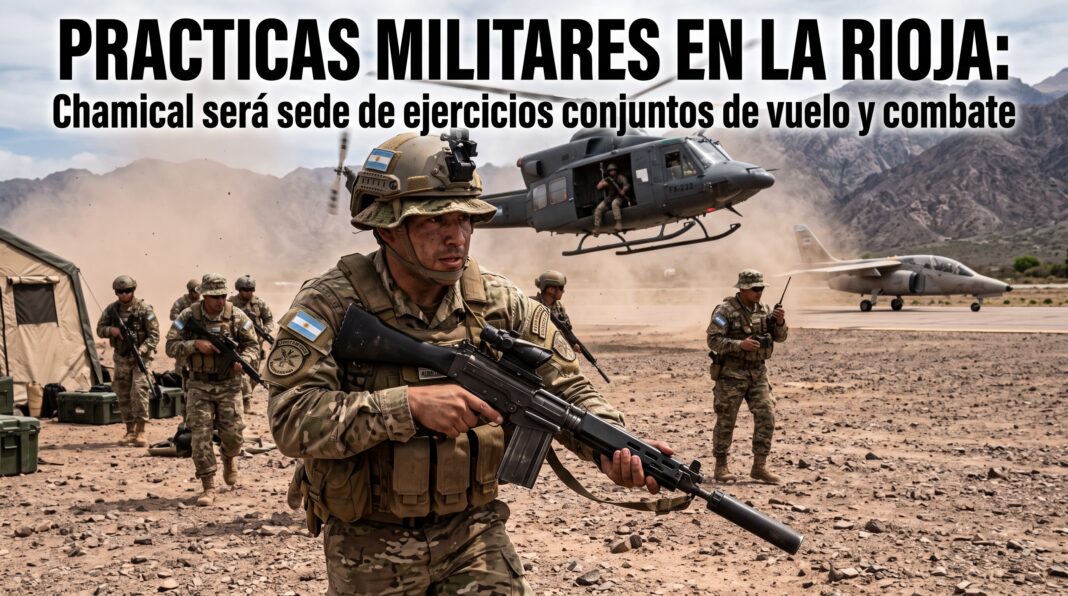 Practica militar en La Rioja: Chamical será sede de ejercicios conjuntos de vuelo y combate