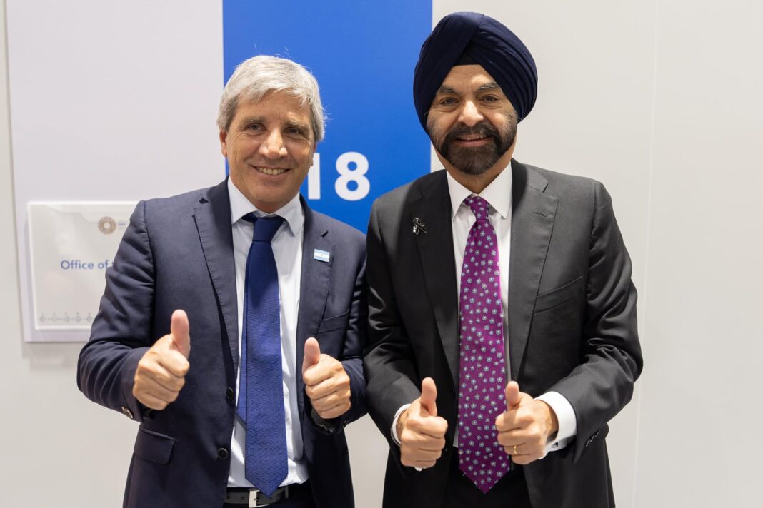 Luis Caputo participa en las Reuniones Anuales del FMI y el Banco Mundial